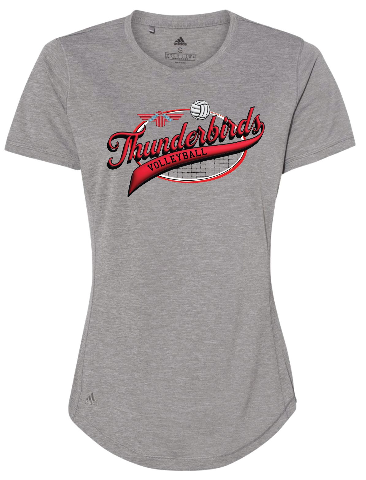 Thunderbirds Volleyball Adidas Womens Sports T-shirt