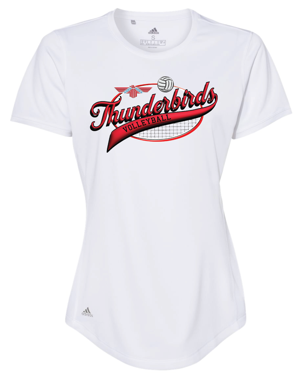 Thunderbirds Volleyball Adidas Womens Sports T-shirt