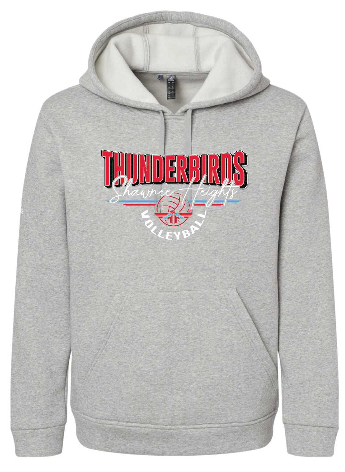 Shawnee Heights Volleyball Adidas Fleece Hooded Sweatshirt