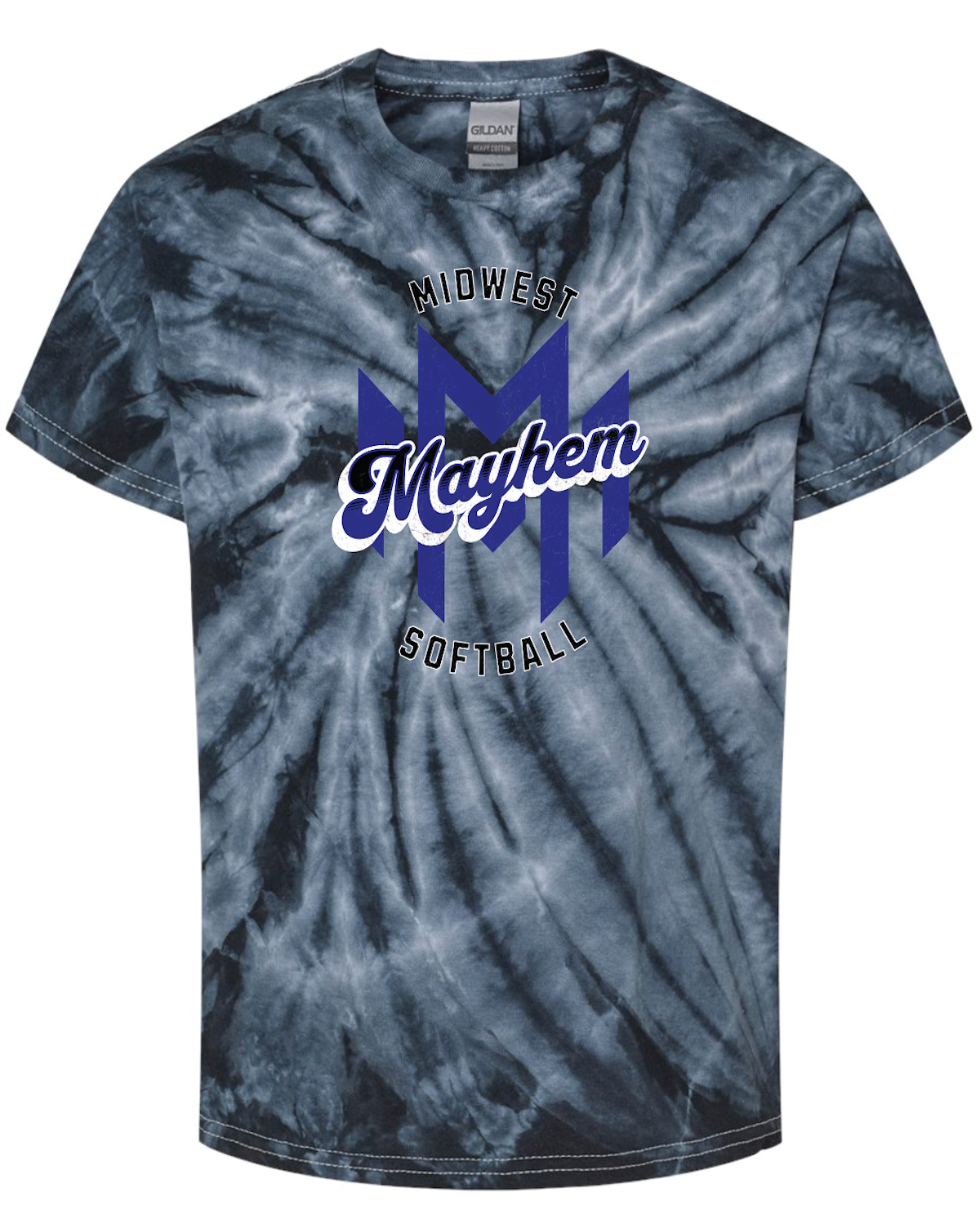 Midwest Mayhem Softball Cyclone Tie Dye T-shirt