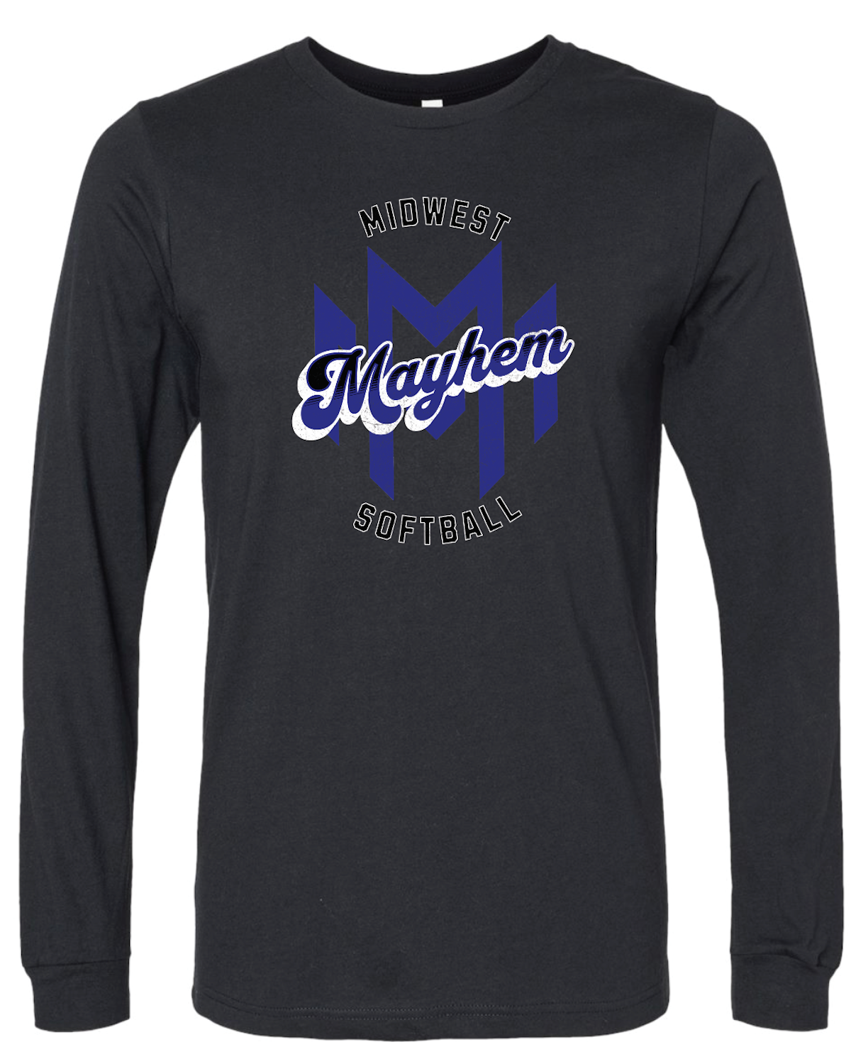 Midwest Mayhem Softball Bella Canvas Long Sleeve Tee