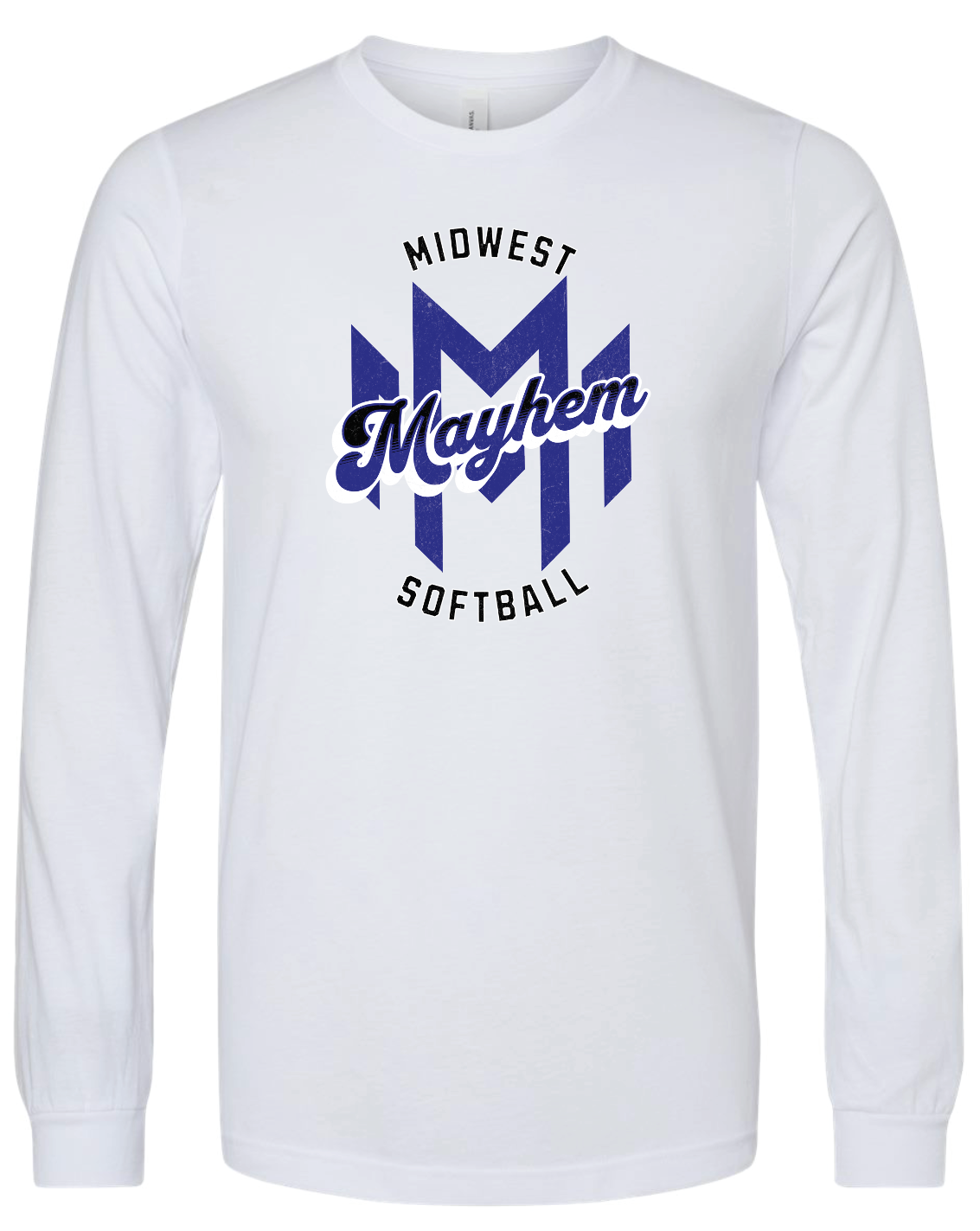 Midwest Mayhem Softball Bella Canvas Long Sleeve Tee