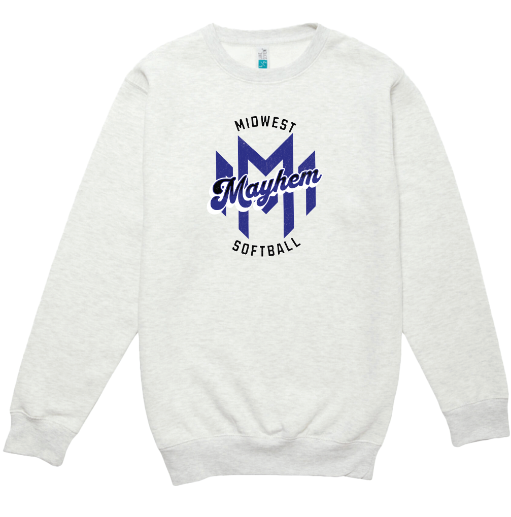 Midwest Mayhem Softball Lane Seven Crew Sweatshirt