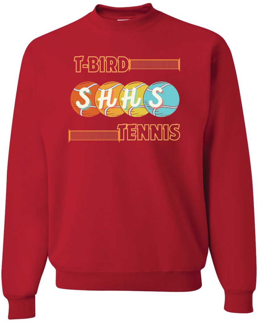 Shawnee Heights Tennis Jerzees Nublend Crew Sweatshirt