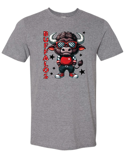 Buffalo Mascot Gildan Softstyle T-Shirt