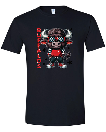 Buffalo Mascot Gildan Softstyle T-Shirt