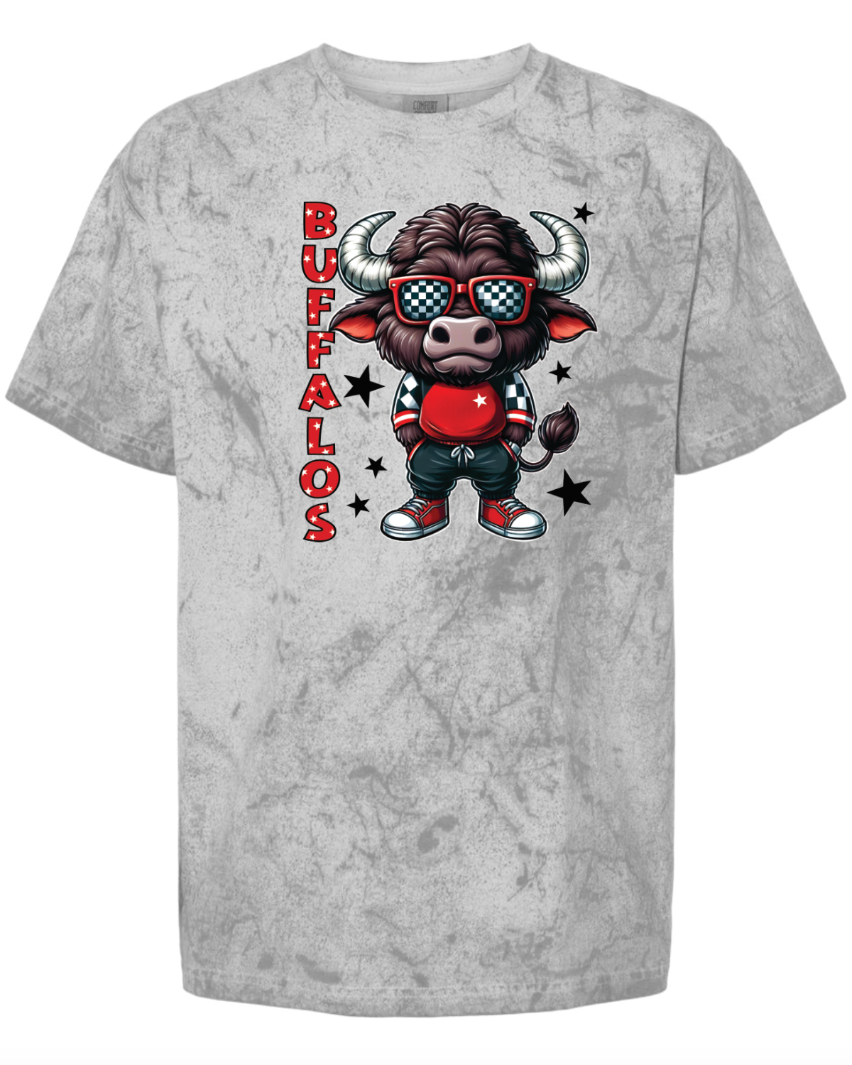 Buffalos Mascot Comfort Color Tee