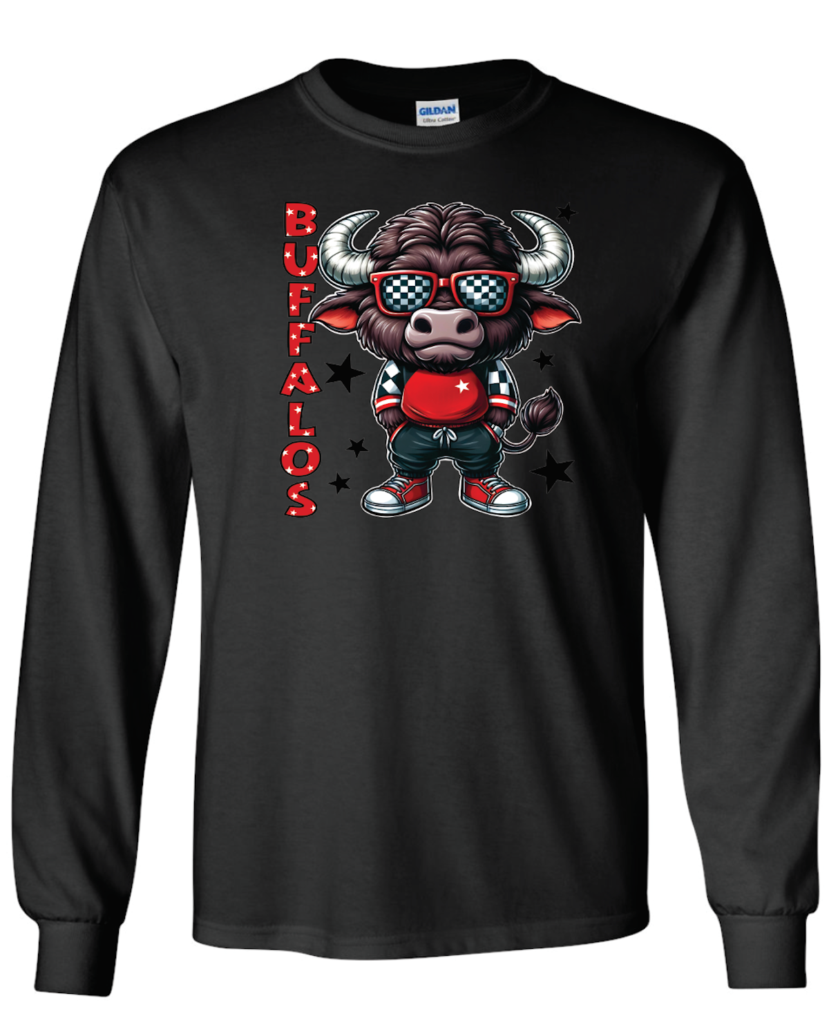 Buffalos Mascot Long Sleeve T-Shirt