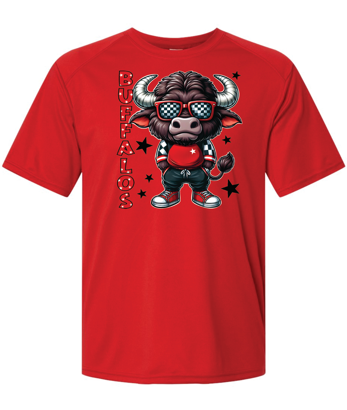 Buffalos Mascot Paragon Performance T-shirt