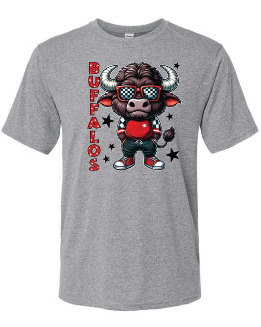 Buffalos Mascot Paragon Performance T-shirt