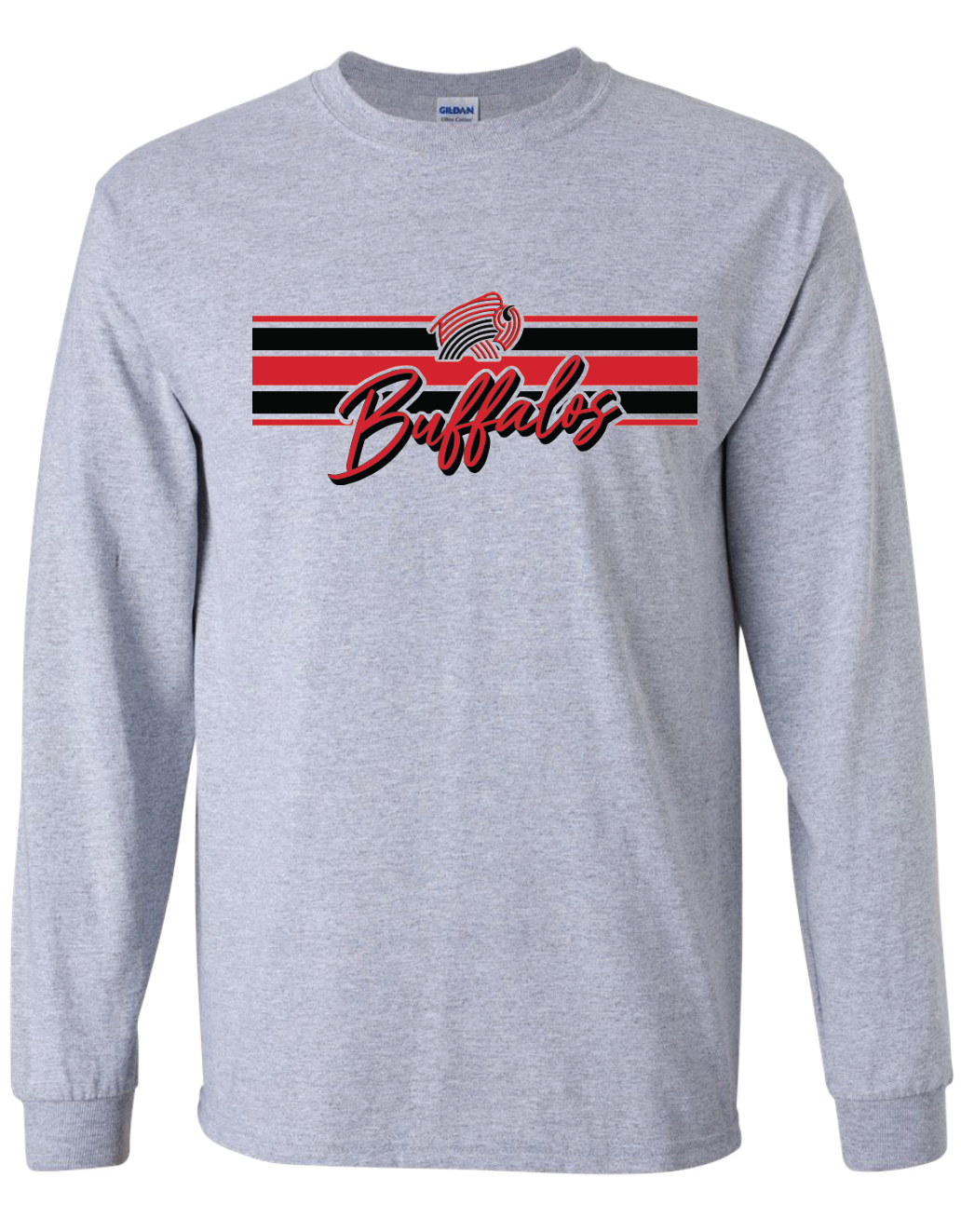 Buffalos Stripes Long Sleeve T-Shirt