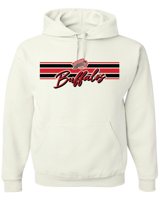 Buffalo Stripes Jerzees NuBlend® Hooded Sweatshirt