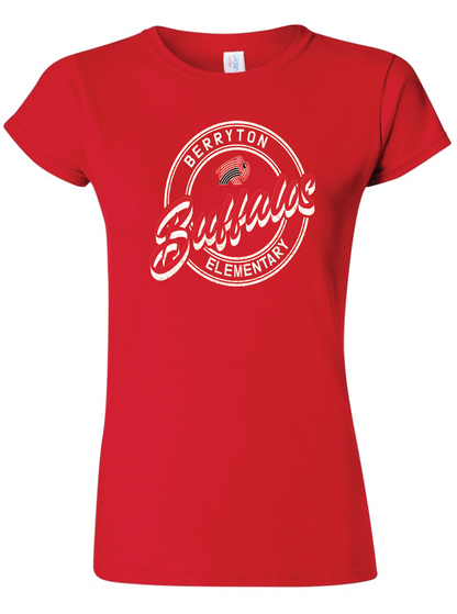 Berryton Buffalos Womens Gildan Softstyle T-Shirt