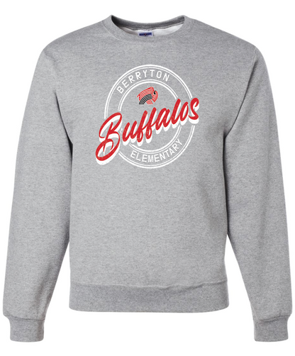 Berryton Buffalso Jerzees Nublend Crew Sweatshirt