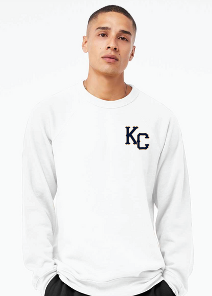 KC Baseball Bella Canvas Raglan Crewneck Sweatshirt