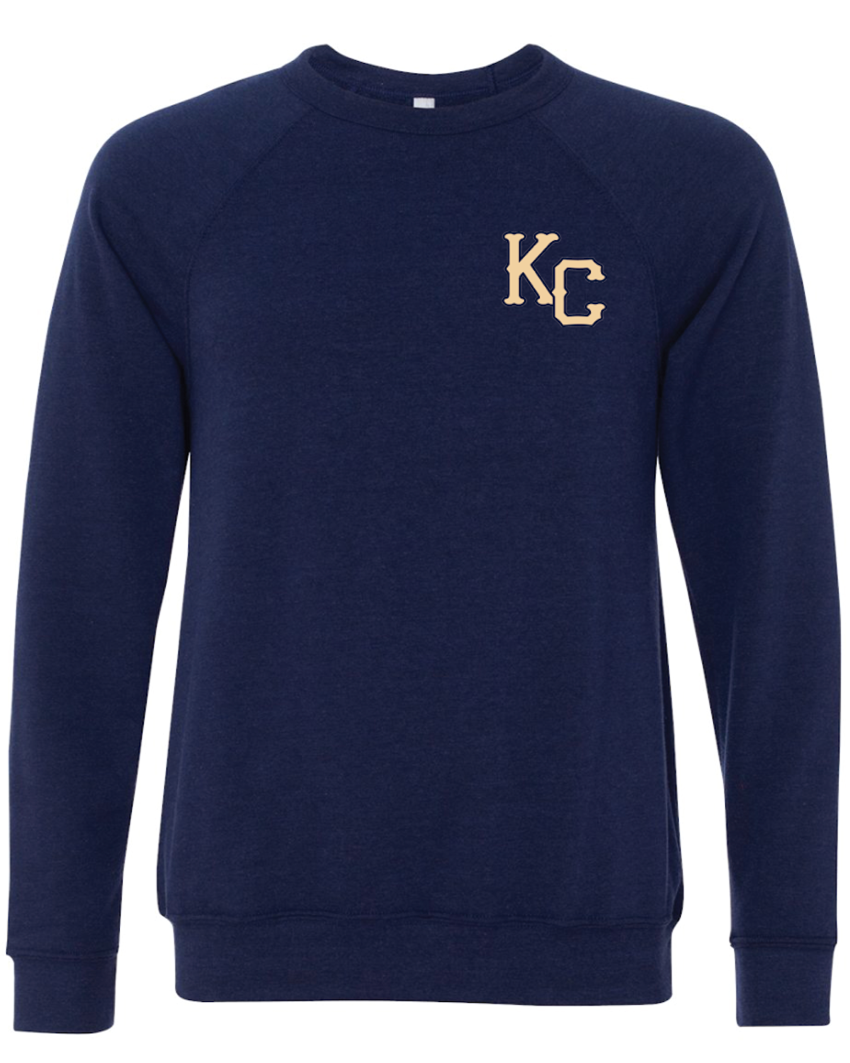 KC Baseball Bella Canvas Raglan Crewneck Sweatshirt