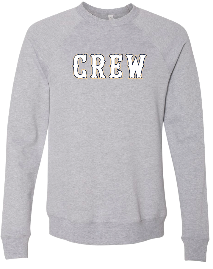 Kansas Crew Baseball Bella Canvas Raglan Crewneck Sweatshirt