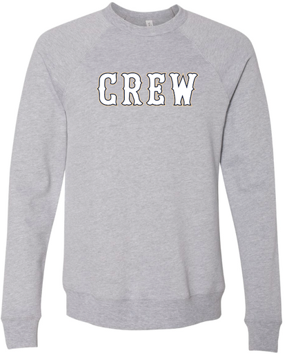 Kansas Crew Baseball Bella Canvas Raglan Crewneck Sweatshirt