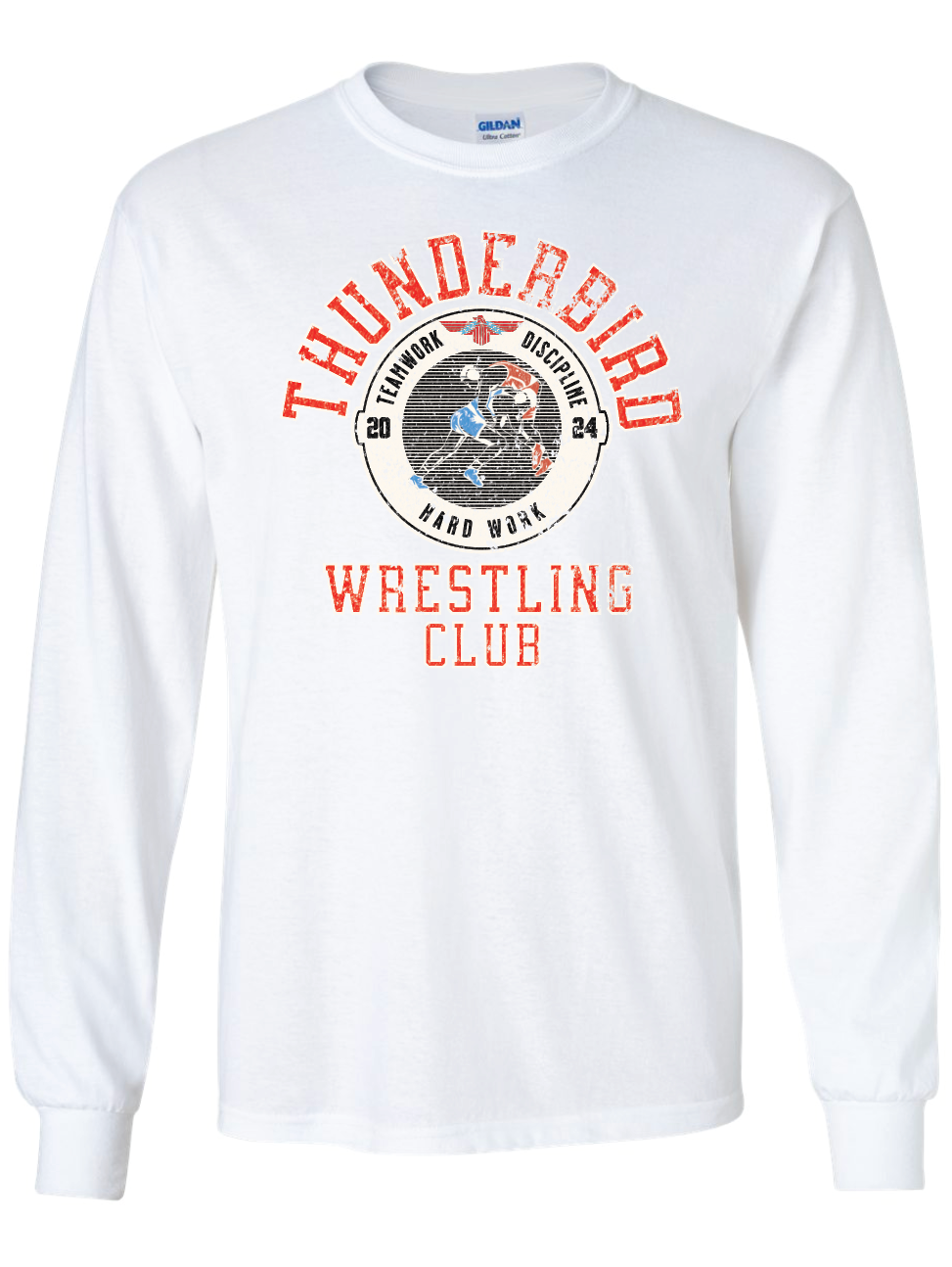 Tbird Wrestling Club Gildan Ultra Cotton Long Sleeve Tee