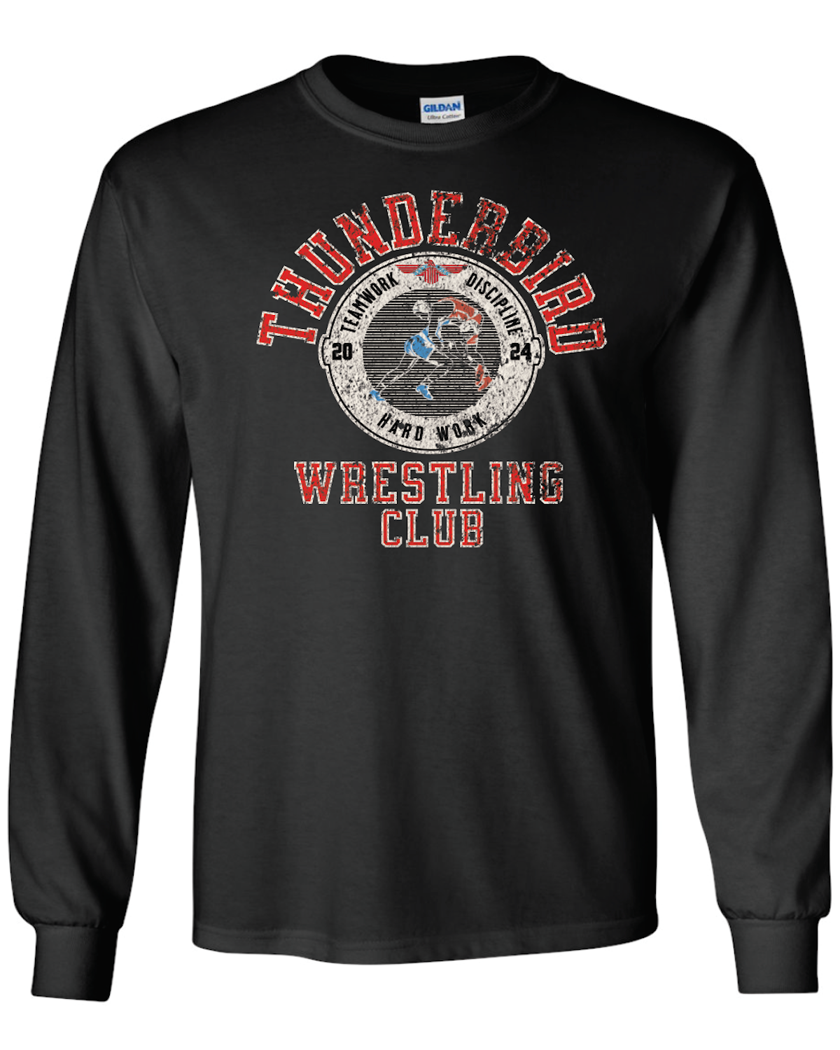 Tbird Wrestling Club Gildan Ultra Cotton Long Sleeve Tee