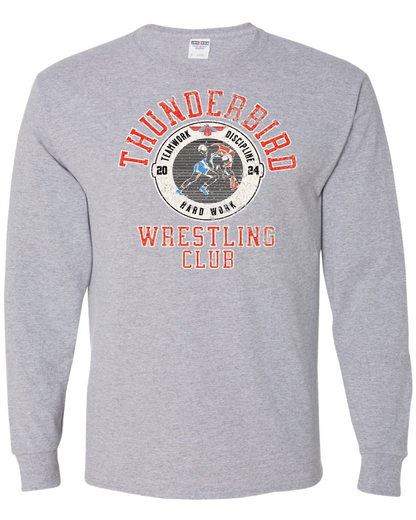 Tbird Wrestling Club Gildan Ultra Cotton Long Sleeve Tee