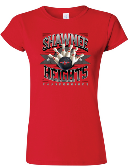 Shawnee Heights Bowling Womens Gildan Softstyle T-Shirt