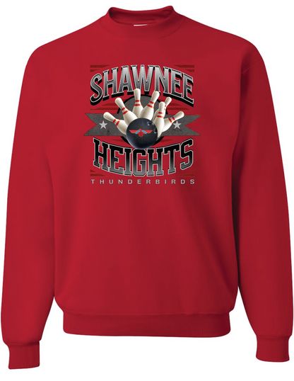 Shawnee Heights Bowling Jerzees Nublend Crew Sweatshirt