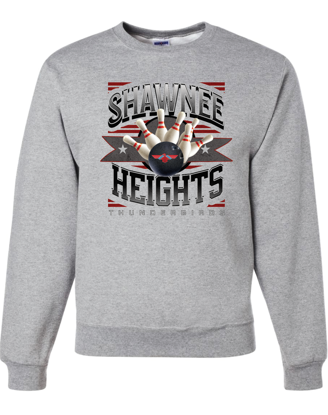 Shawnee Heights Bowling Jerzees Nublend Crew Sweatshirt