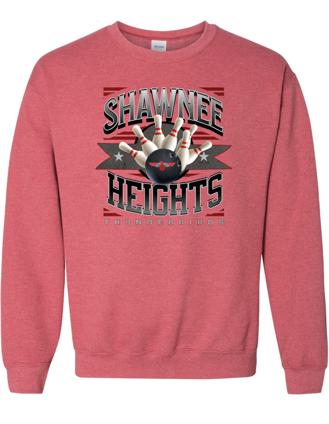 Shawnee Heights Bowling Jerzees Nublend Crew Sweatshirt