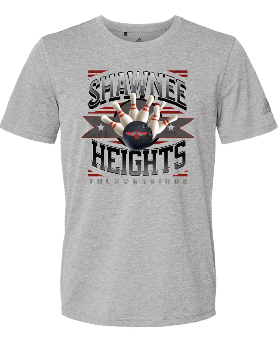 Shawnee Heights Bowling Adidas Sports T-shirt