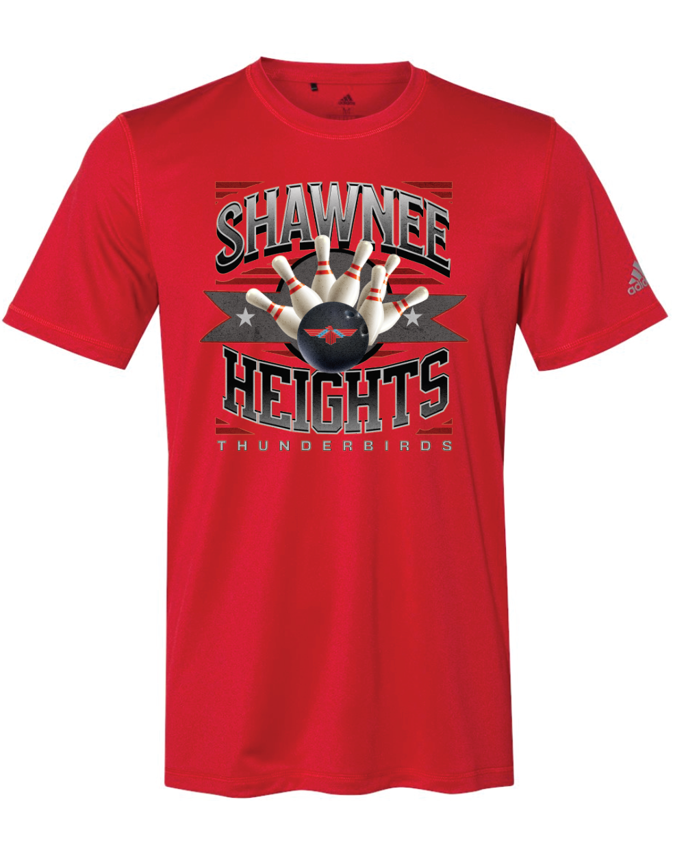 Shawnee Heights Bowling Adidas Sports T-shirt