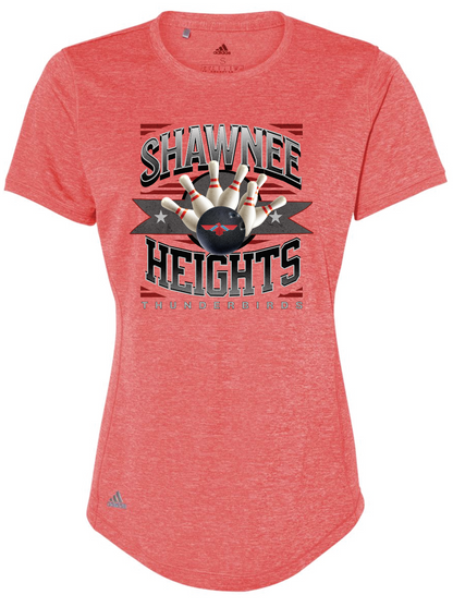 Shawnee Heights Bowling Adidas Womens Sports T-shirt