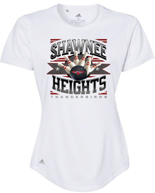 Shawnee Heights Bowling Adidas Womens Sports T-shirt