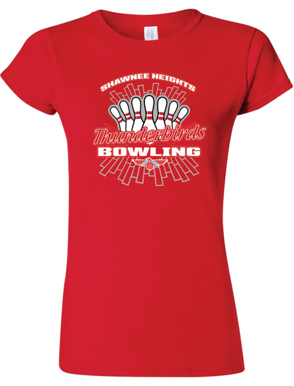 Thunderbirds Bowling Womens Gildan Softstyle T-Shirt