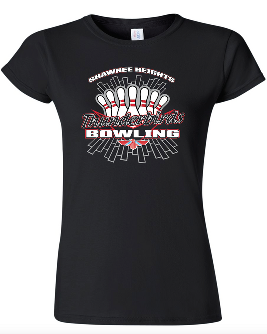 Thunderbirds Bowling Womens Gildan Softstyle T-Shirt