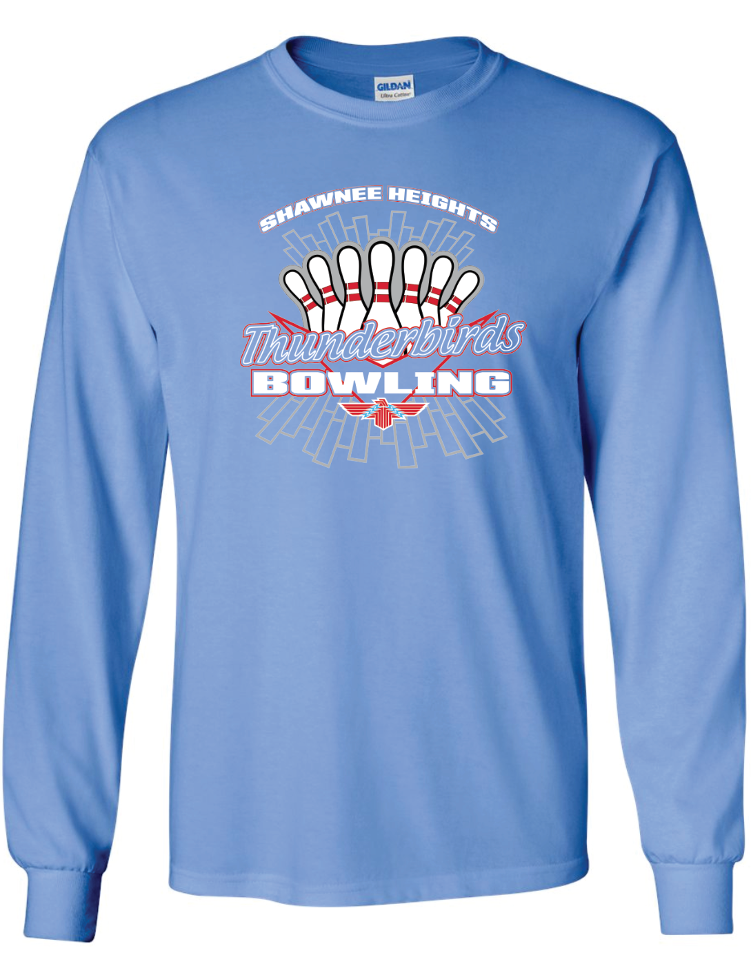 Thunderbirds Bowling Gildan Ultra Cotton Long Sleeve T-Shirt