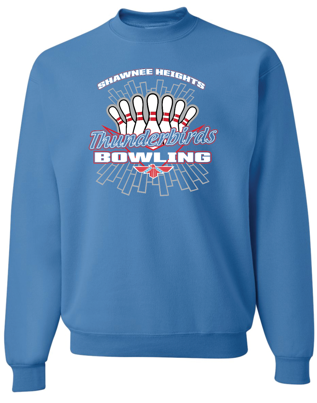 Thunderbirds Bowling Jerzees Nublend Crew Sweatshirt