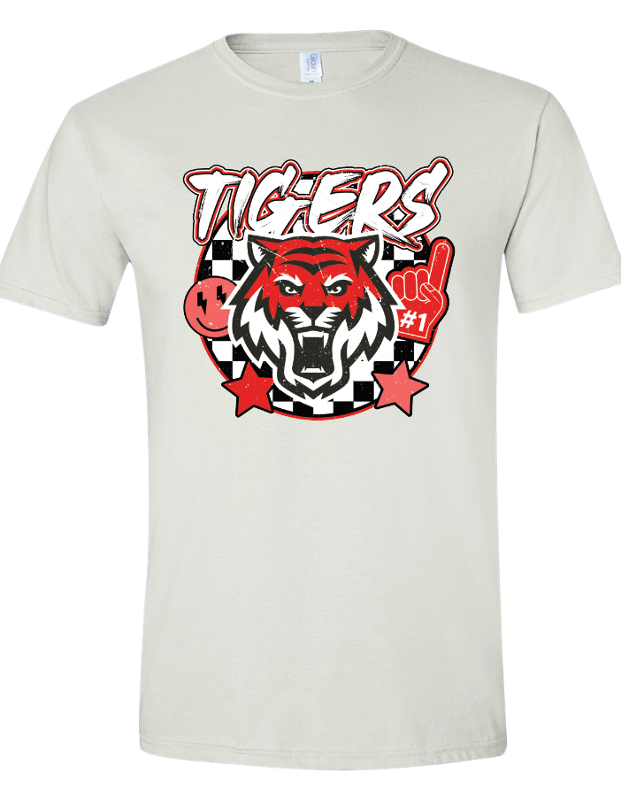 Tigers Checkered Tee