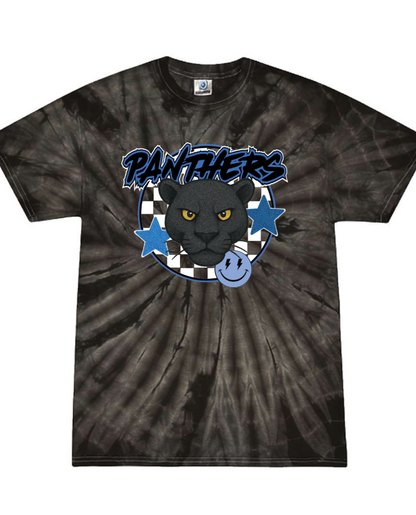 Checkered Panthers Tie Dye T-shirt