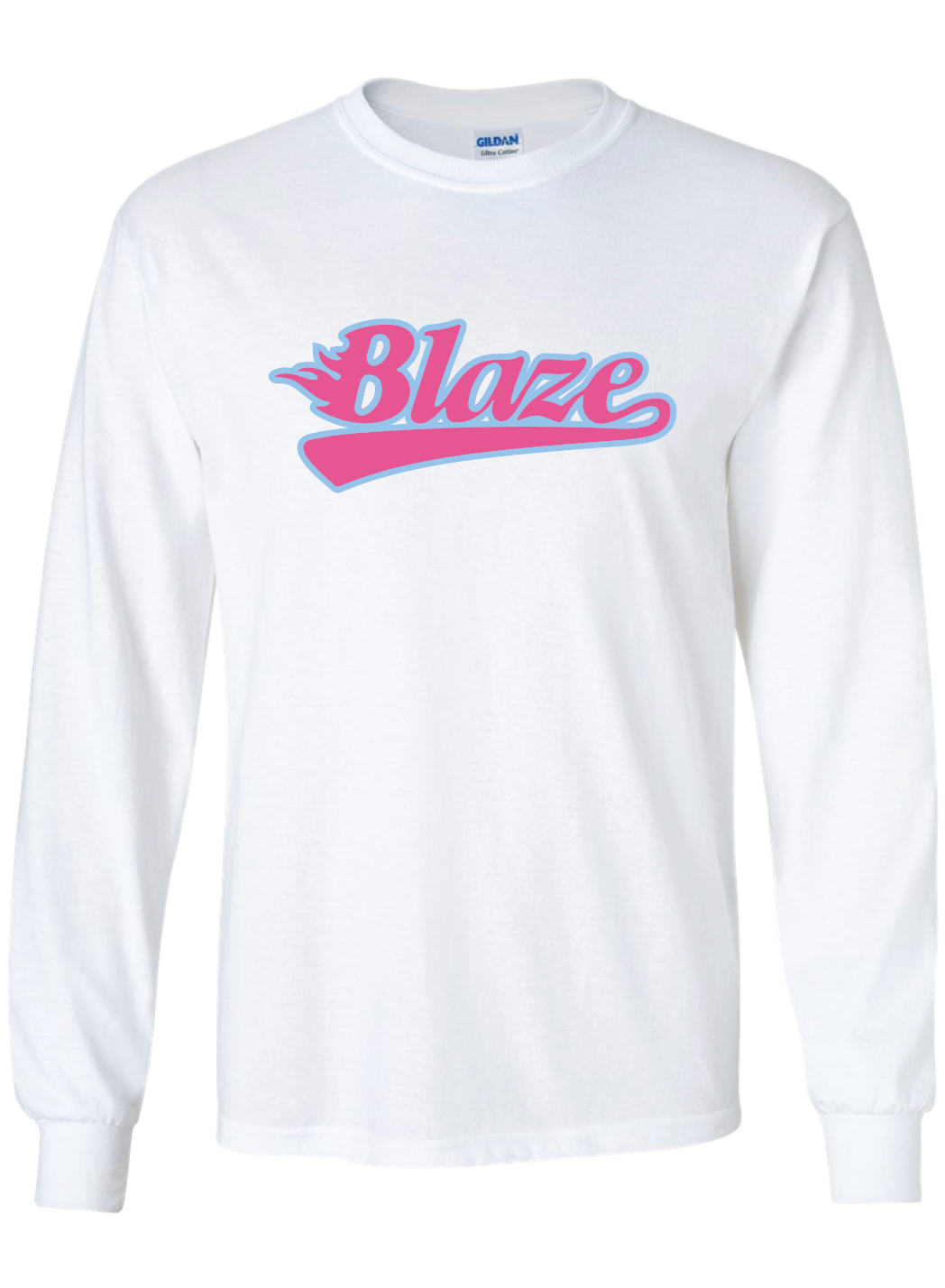 Blaze Softball Gildan Ultra Cotton® Long Sleeve T-Shirt