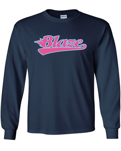Blaze Softball Gildan Ultra Cotton® Long Sleeve T-Shirt