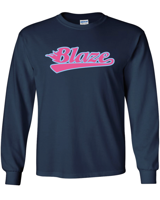 Blaze Softball Gildan Ultra Cotton® Long Sleeve T-Shirt