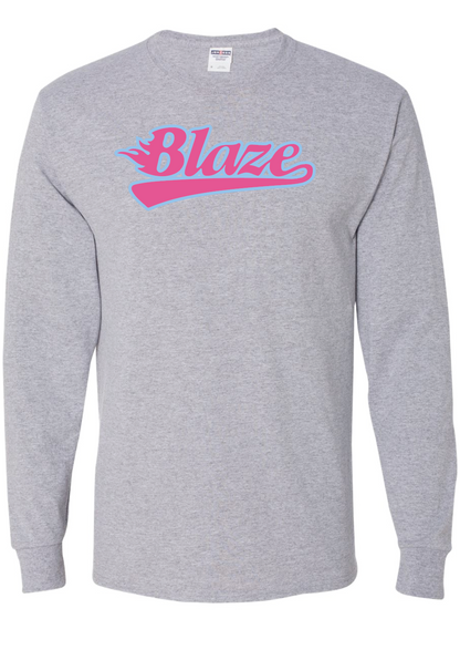 Blaze Softball Gildan Ultra Cotton® Long Sleeve T-Shirt