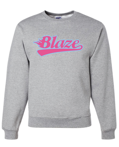 Blaze Softball Jerzees Nublend Crew Sweatshirt