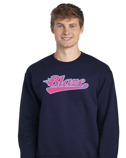 Blaze Softball Jerzees Nublend Crew Sweatshirt