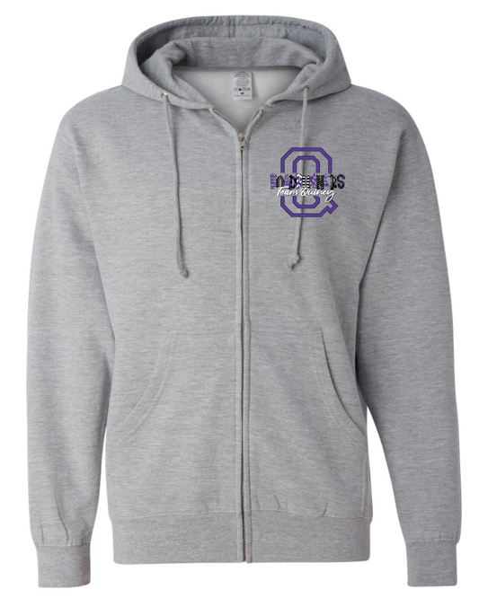 Quincy Roadrunners Midweight Full-Zip Hoodie