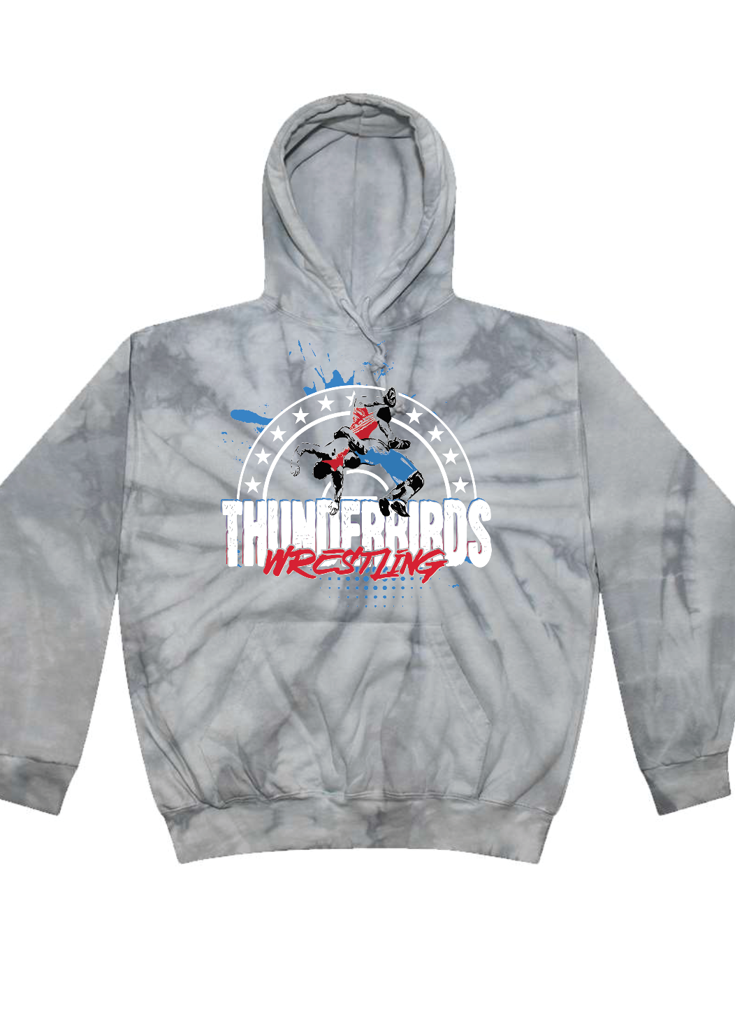 Tbird Wrestling Club Tie Dye Hoodie