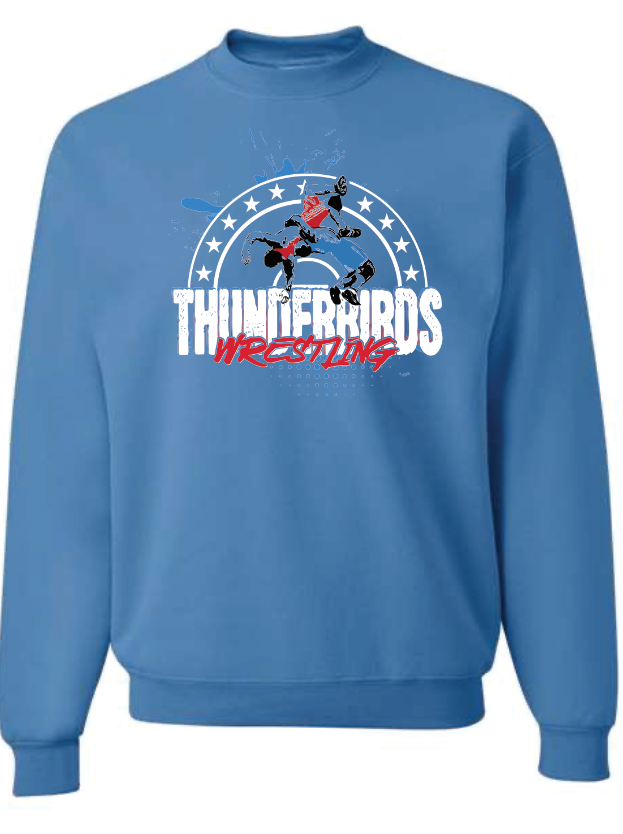 Tbird Wrestling Club Jerzees Nublend Crew Sweatshirt