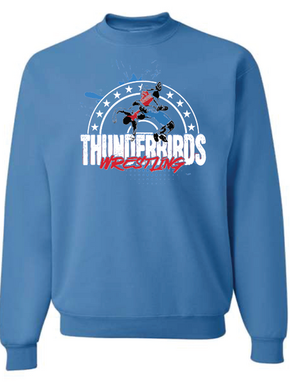 Tbird Wrestling Club Jerzees Nublend Crew Sweatshirt