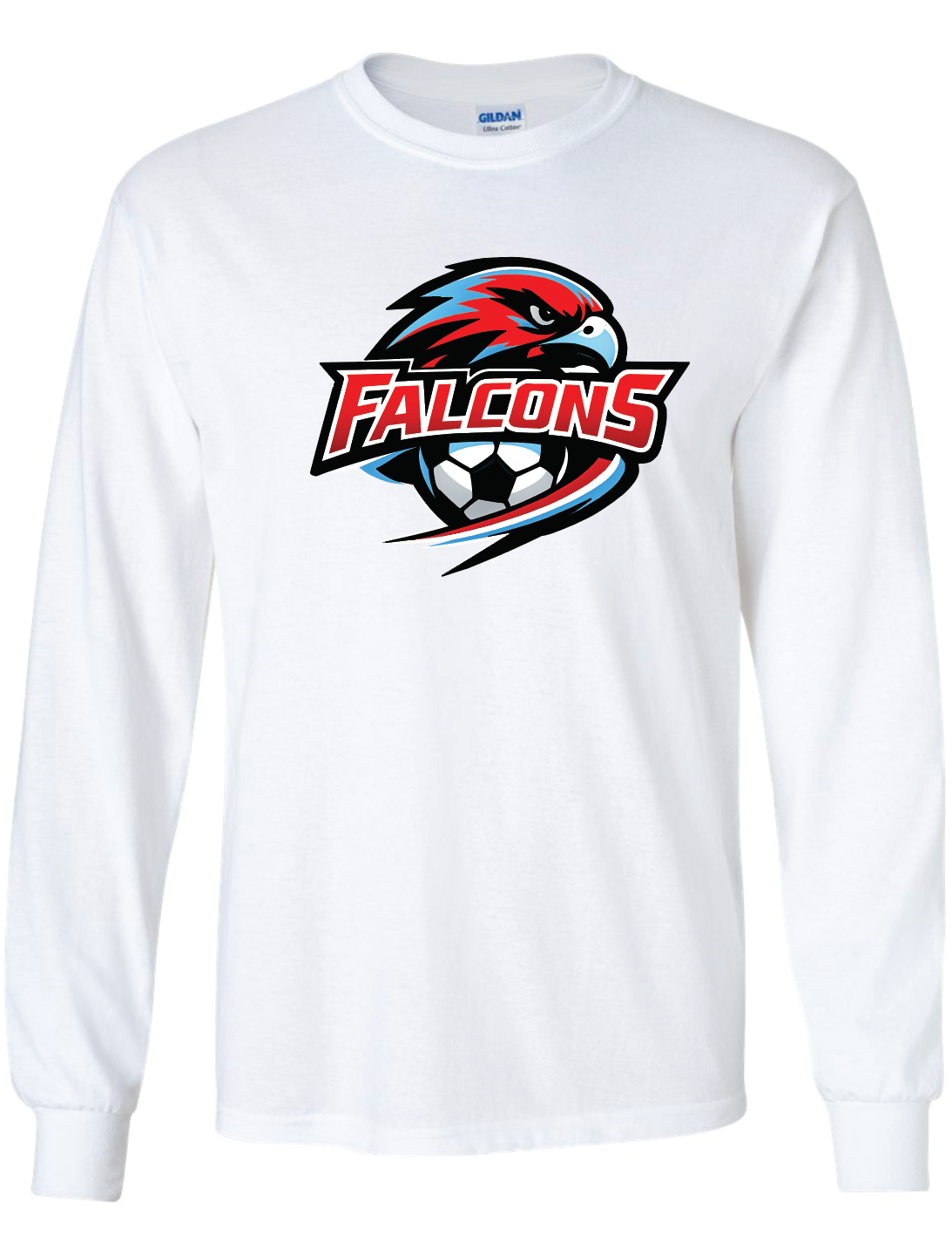 Falcons Soccer Gildan Ultra Cotton® Long Sleeve T-Shirt